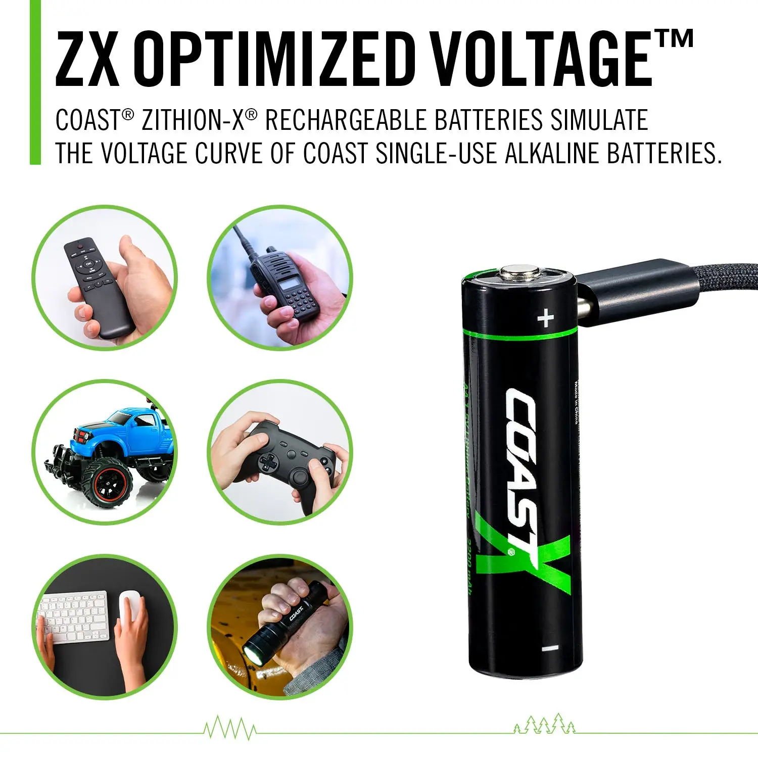 ZXAA & ZXAAA Rechargeable Battery 8 Pack